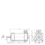 Siemens 1PH8288-1MC20-9AC2-Z G50+L00+N3M+P04+X04 - Image 2