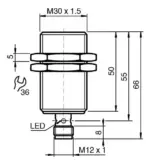 Pepperl Fuchs NBB15-30GM50-EI-V1-M1 - Image 2