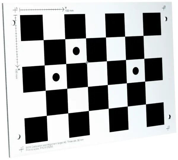 Sick PALLOC alignment and calibration target A3