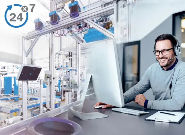 Sick 24/7 help desk with remote support for systems