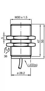 Pepperl Fuchs NBB15-30GM50-WO - Image 2