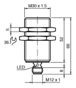 Pepperl Fuchs NBB15-30GM50-E2-V1-M - Image 2