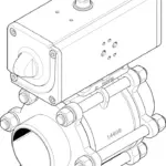 Festo VZBA-4"-WW-63-T-22-F10-V4V4T-PP240-R-90-C